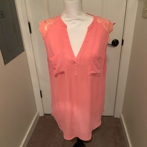 Torrid lace shoulder top